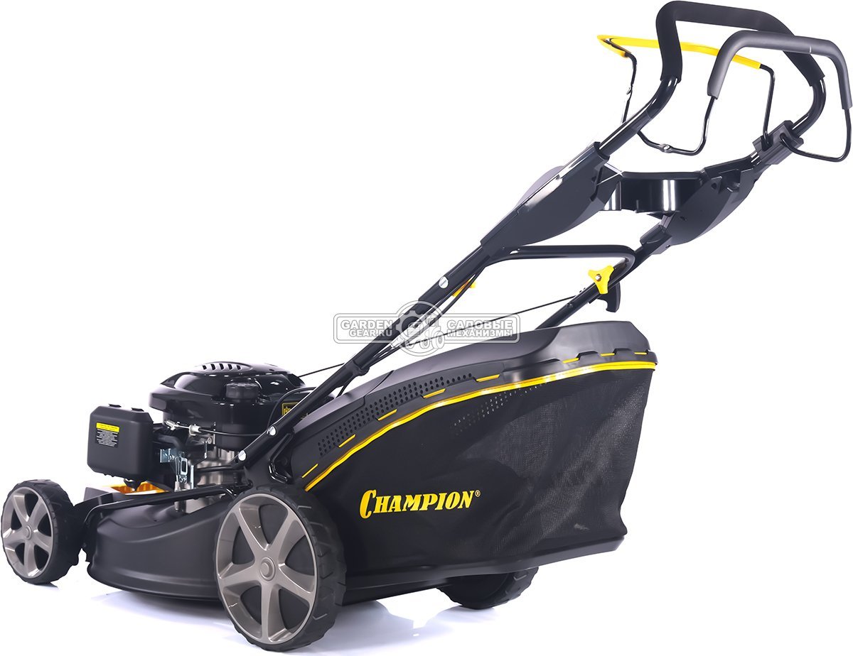 Газонокосилка бензиновая Champion LM5344 Pro (PRC, 53 см, Champion, 196 см3, сталь, 65 л, 4 в 1, 38 кг)