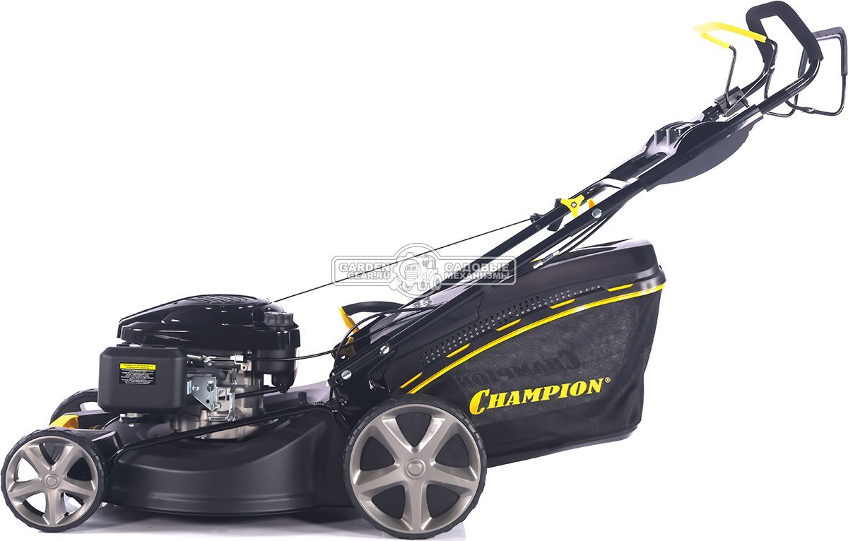 Газонокосилка бензиновая Champion LM5344 Pro (PRC, 53 см, Champion, 196 см3, сталь, 65 л, 4 в 1, 38 кг)