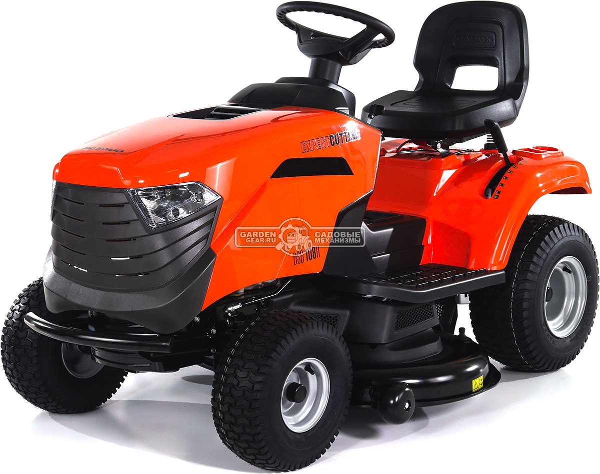 Садовый трактор Daewoo DSD 108H (PRC, Stiga ST450, 432 куб.см., гидростатика, боковой выброс, ширина кошения 108 см., 165 кг.)