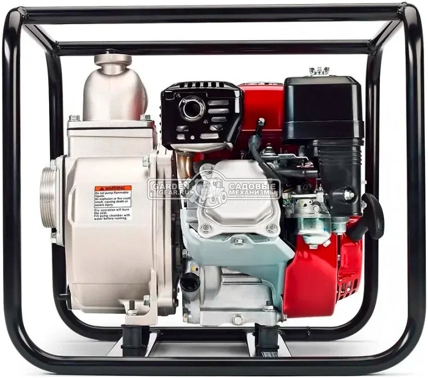 Мотопомпа бензиновая Honda WB30XT3 TR для среднезагрязненной воды (THA, Honda GX160, 163 куб.см., 1100 л/мин, 3", 23 м, 26 кг.)