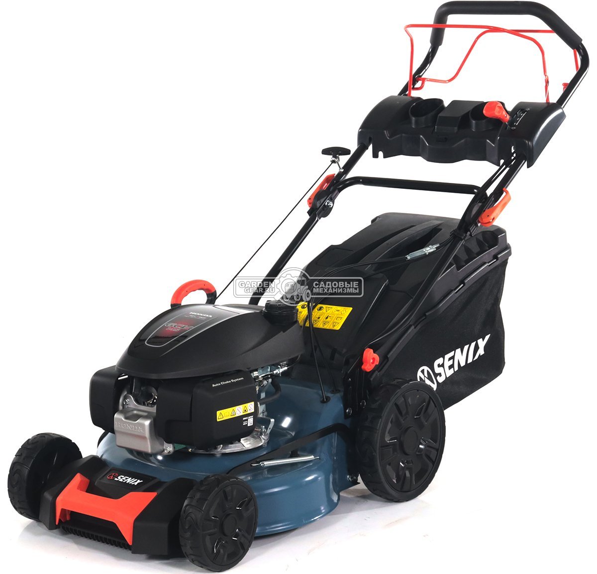 Газонокосилка бензиновая Senix LSSG-M2-EU (PRC, 46 см, Honda GCV145, 145 см3, сталь, вариатор, 3 в 1, 65 л, 27 кг)