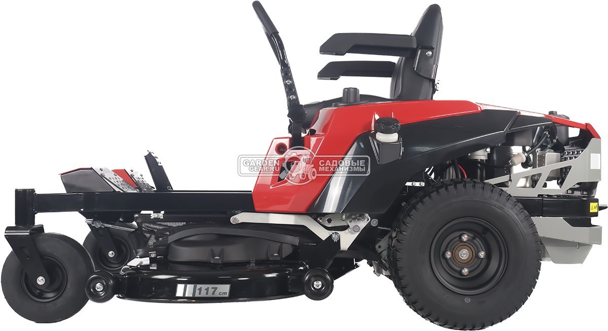 Садовый райдер Oleo-Mac ZT 117/24 KV с нулевым радиусом разворота (ITA, Emak K 2400 V-Twin, 708 куб.см., гидростатика, ширина кошения 117 см, 245 кг)