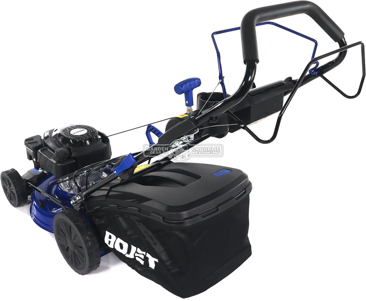 Газонокосилка бензиновая Bojet GLMS-46 (PRC, 46 см, Rato, 149 см3, сталь, вариатор, 3 в 1, 65 л, 27 кг)