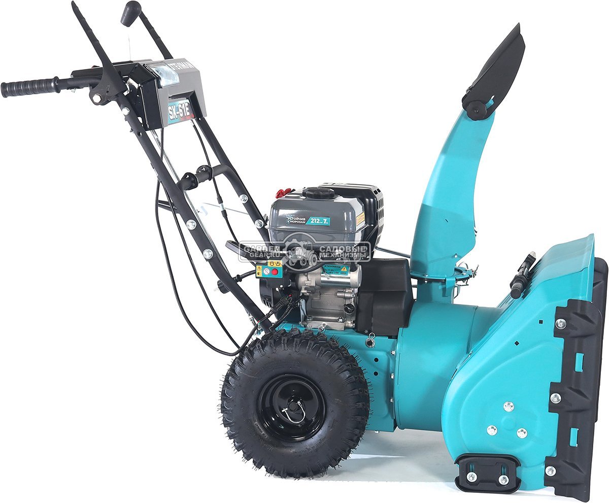 Снегоуборщик Steviman SX-61E (RUS, 61 см, Korona 212 см3, эл/стартер 220В, фара, скорости 6/2, 85 кг)