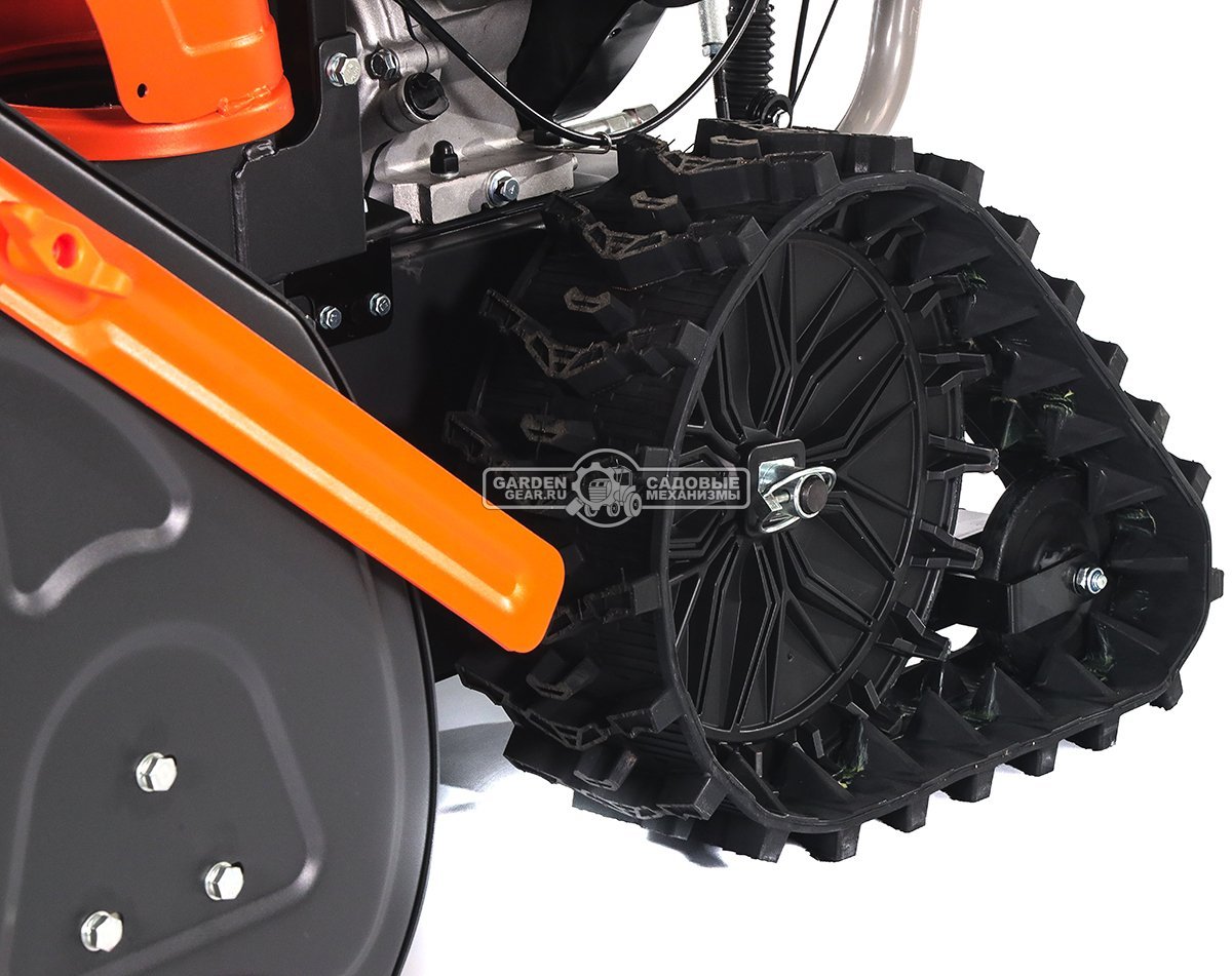 Снегоуборщик Daewoo DAST 430 (EFI) гусеничный (PRC, 76 см, Daewoo WXE 350 EFI, 310 см3, запуск от аккумулятора, фара, гусеницы Arctic track, 125 кг.)