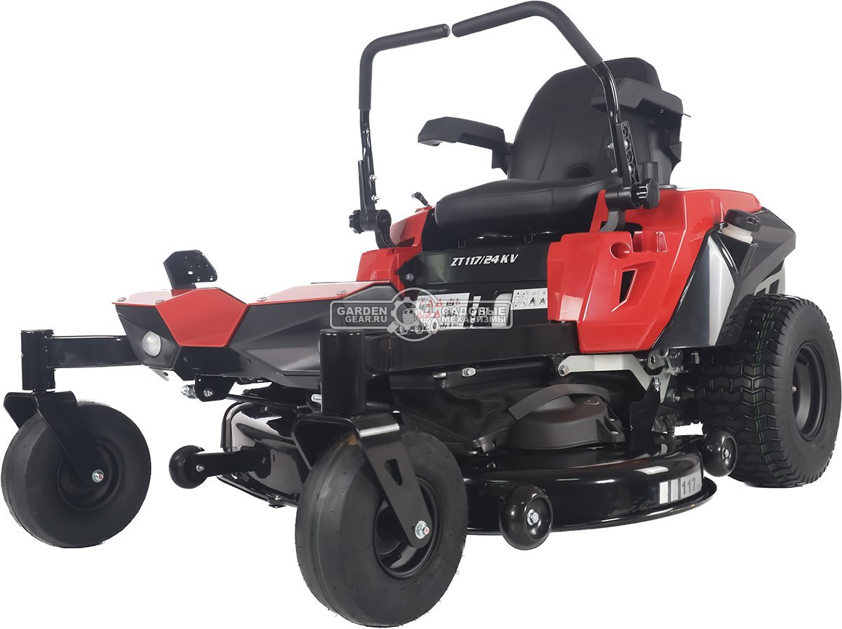 Садовый райдер Oleo-Mac ZT 117/24 KV с нулевым радиусом разворота (ITA, Emak K 2400 V-Twin, 708 куб.см., гидростатика, ширина кошения 117 см, 245 кг)
