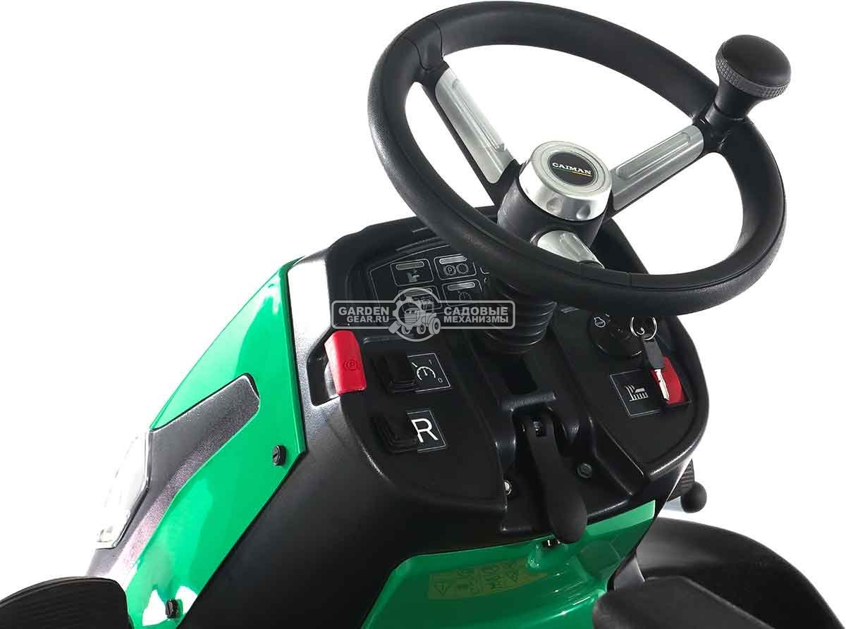 Садовый трактор для высокой травы и работы на склонах Caiman Anteo 4WD 137D2K (CZE, Kawasaki FS730 V-Twin, 726 куб.см., 132 см, дифференциал, 427 кг.)