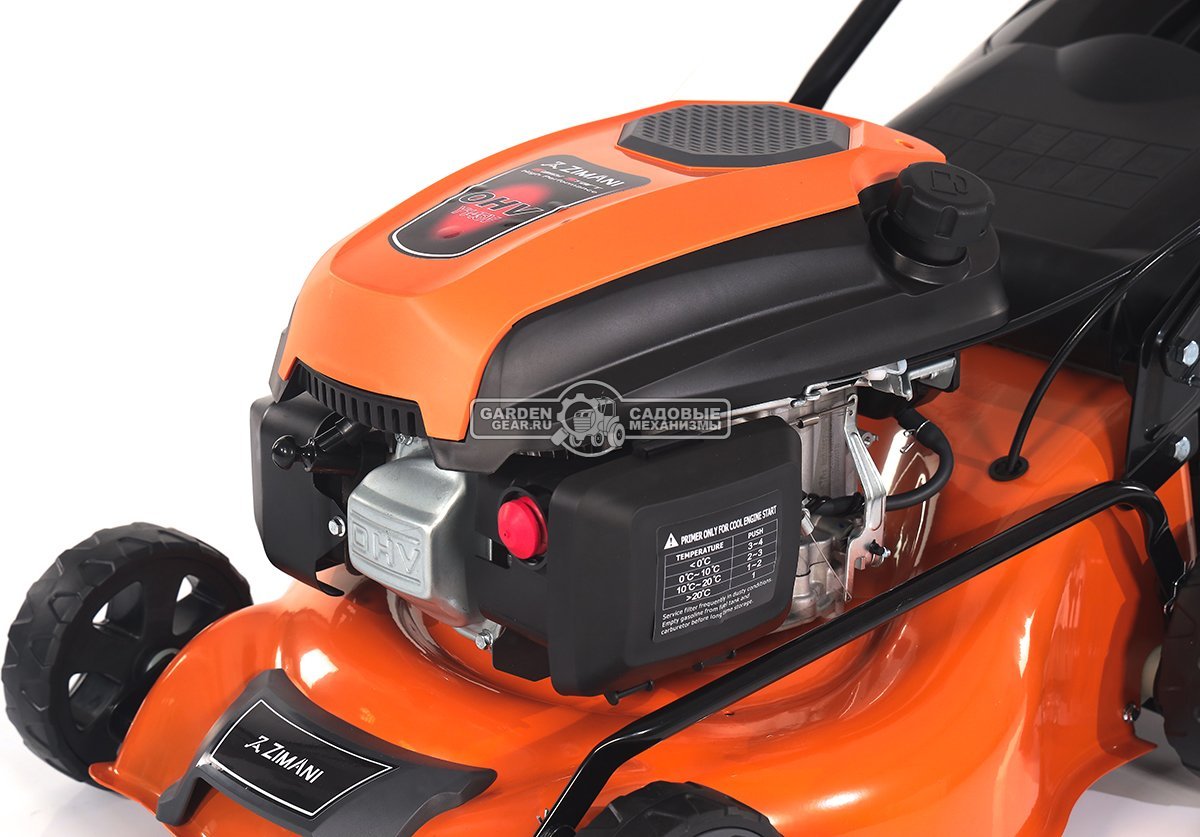 Газонокосилка бензиновая ZimAni LC142B (PRC, 42 см, 145 см3, Quattro Blade, 45 л, 23 кг)