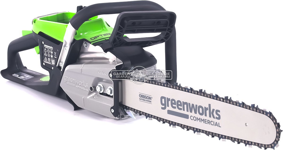 Пила аккумуляторная цепная GreenWorks OCS600 18" без АКБ и ЗУ (PRC, BL 82В, 3.6 кВт, 3/8"-1.3-68E, 4.45 кг)