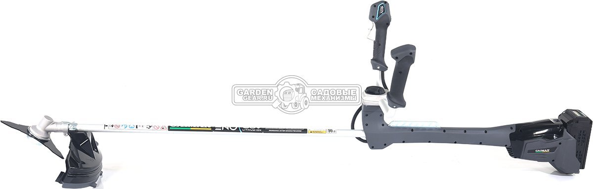 Мотокоса аккумуляторная Caiman ENO BCTi с АКБ B6040 и ЗУ C6025 (RUS, BL 60В, Standart Connect, T-рукоятка, нож 3T + леска 2,4 мм, 5,9 кг.)