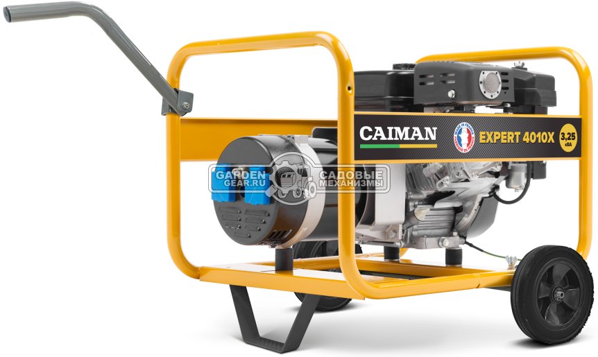 Бензиновый генератор Caiman Expert 4010X с транспортировочным комплектом (FRA, Caiman EX21, 211 см3, 2.4/3.3 кВт, 3.2 л, 38.5 кг)