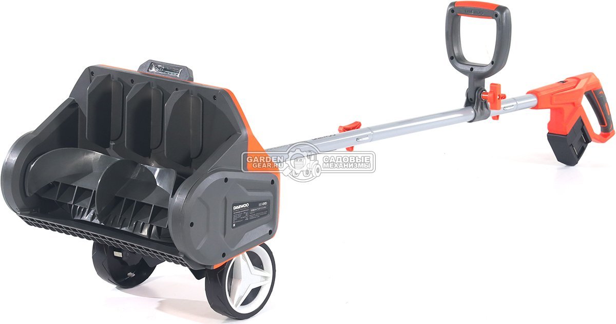 Снегоуборщик аккумуляторный / лопата Daewoo DAST 4242Li SET с 2 АКБ 4 А/ч и ЗУ (PRC, BL 2х21В, ширина 42 см, 6.8 кг)