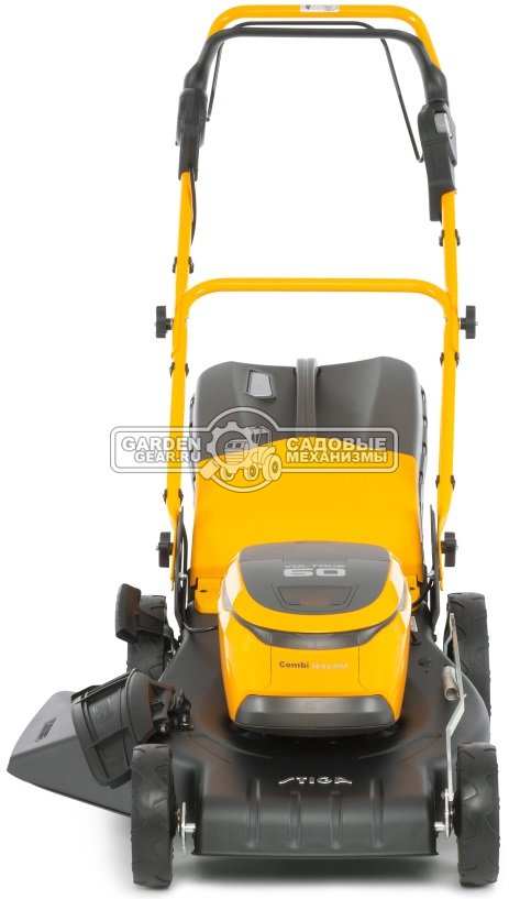 Газонокосилка аккумуляторная самоходная Stiga Combi 48 SQ MAE (SVK, 46 см, 1 АКБ х 4 А/ч, Li-ion, 60V, сталь, 60 л., 4 в 1, 27 кг.)