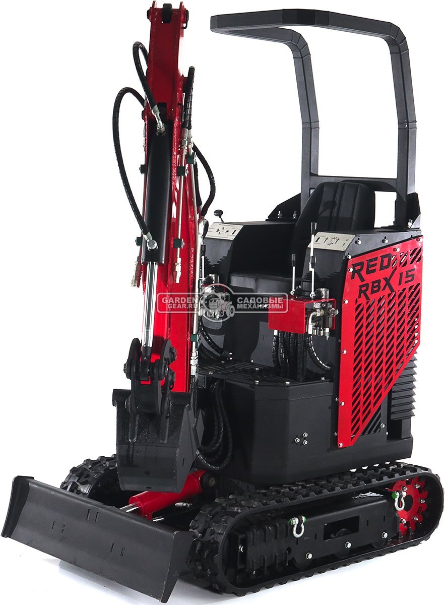 Гусеничный полноповоротный экскаватор RED Rhino RBX-15 Zongshen GB750EFI 30 л.с., глубина копания 2,0 м., ковш 250 мм., 1200 кг.