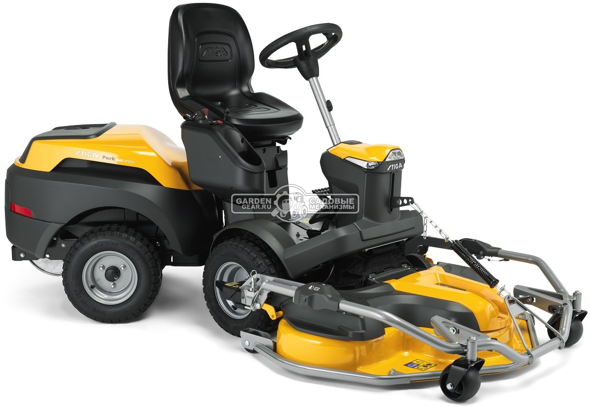 Садовый райдер Stiga Park 640 PWX 4WD без деки (ITA, Stiga ST600 V-Twin, 586 куб.см., гидростатика, Bluetooth, полный привод, 233 кг.)