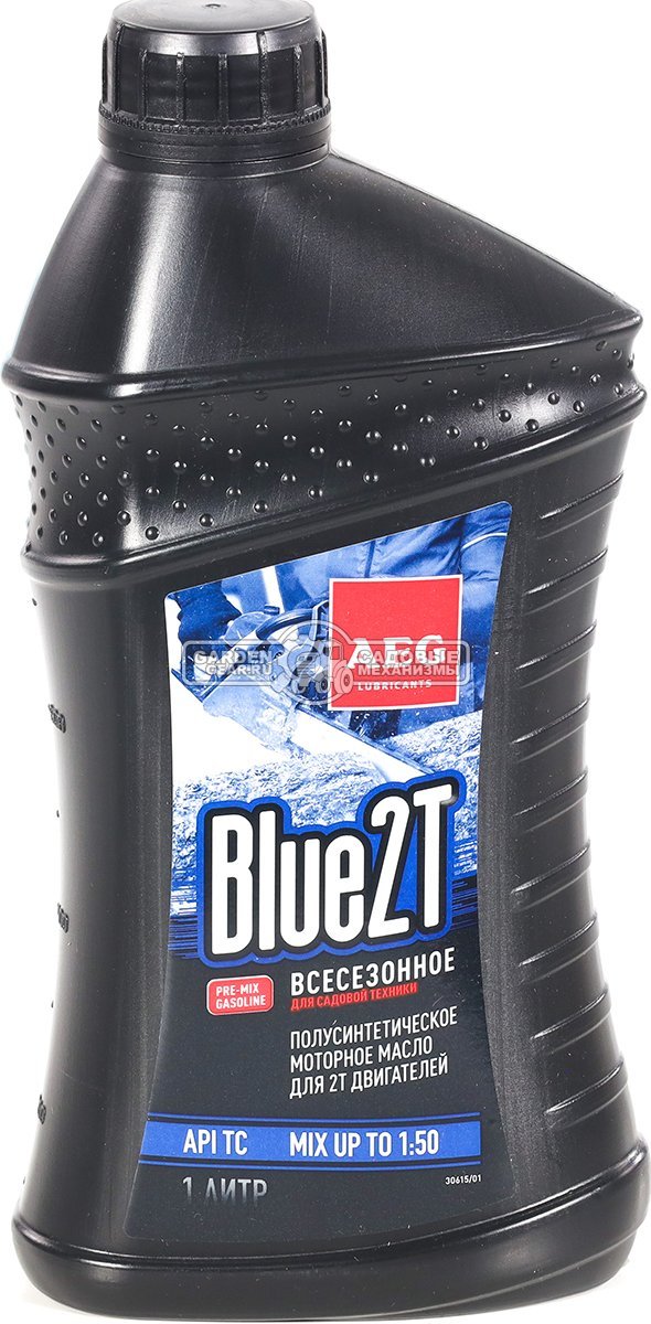 Масло 2-тактное AEG BLUE 2T полусинтетическое 1 л.