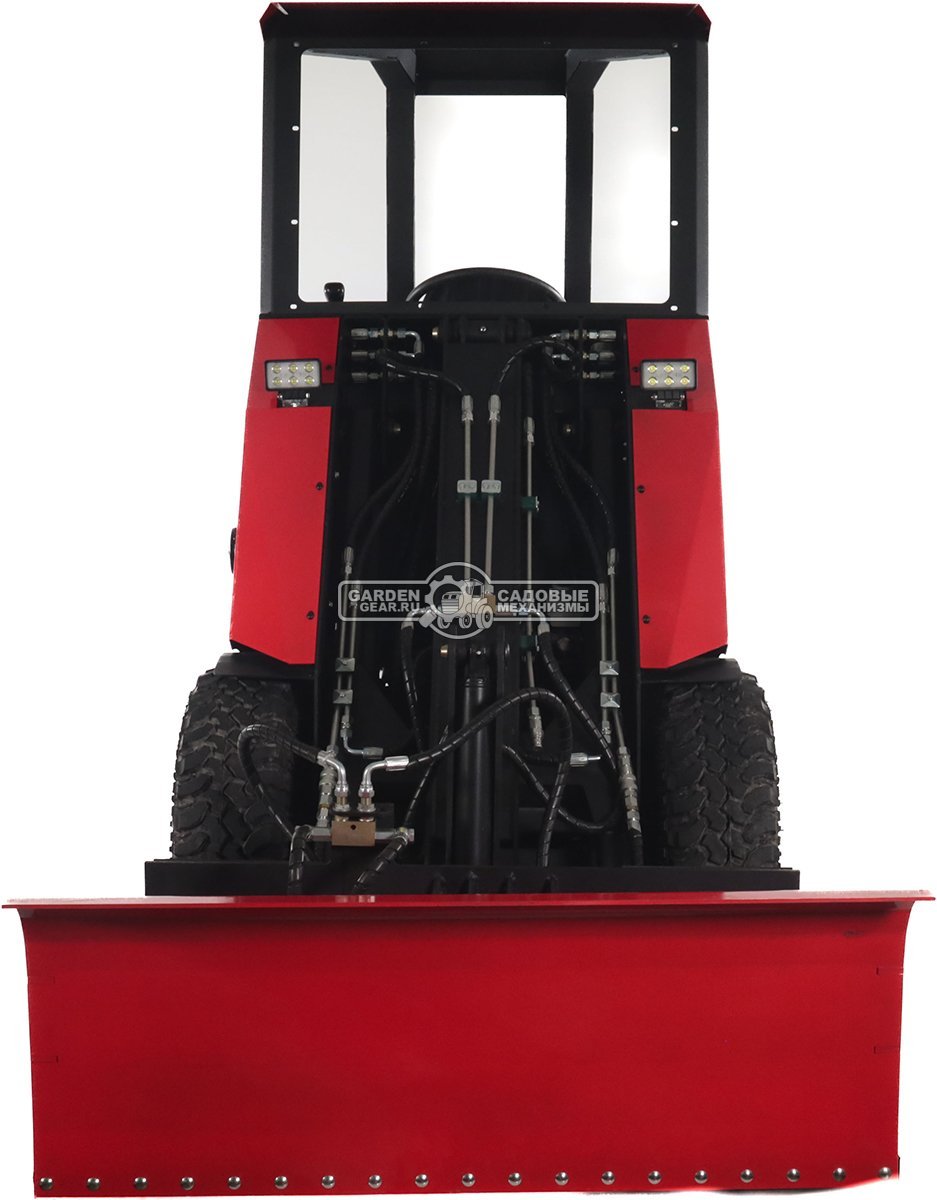 Мини-погрузчик шарнирно сочленённый RED RBF-03 + бульдозерный отвал (Zongshen GB750EFI 30 л.с., грузоподъемность до 700 кг., ковш 150 л., 1270 кг.)