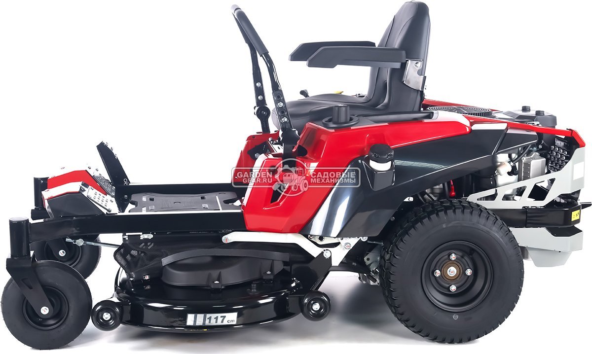 Садовый райдер Oleo-Mac ZT 117/24 KV с нулевым радиусом разворота (ITA, Emak K 2400 V-Twin, 708 куб.см., гидростатика, ширина кошения 117 см, 245 кг)