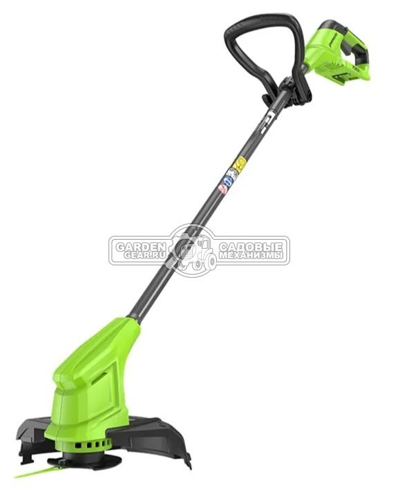 Триммер аккумуляторный GreenWorks G24LT251 с АКБ 2 А/ч и ЗУ (PRC, 24В, пласт. нож, 1.85 кг)