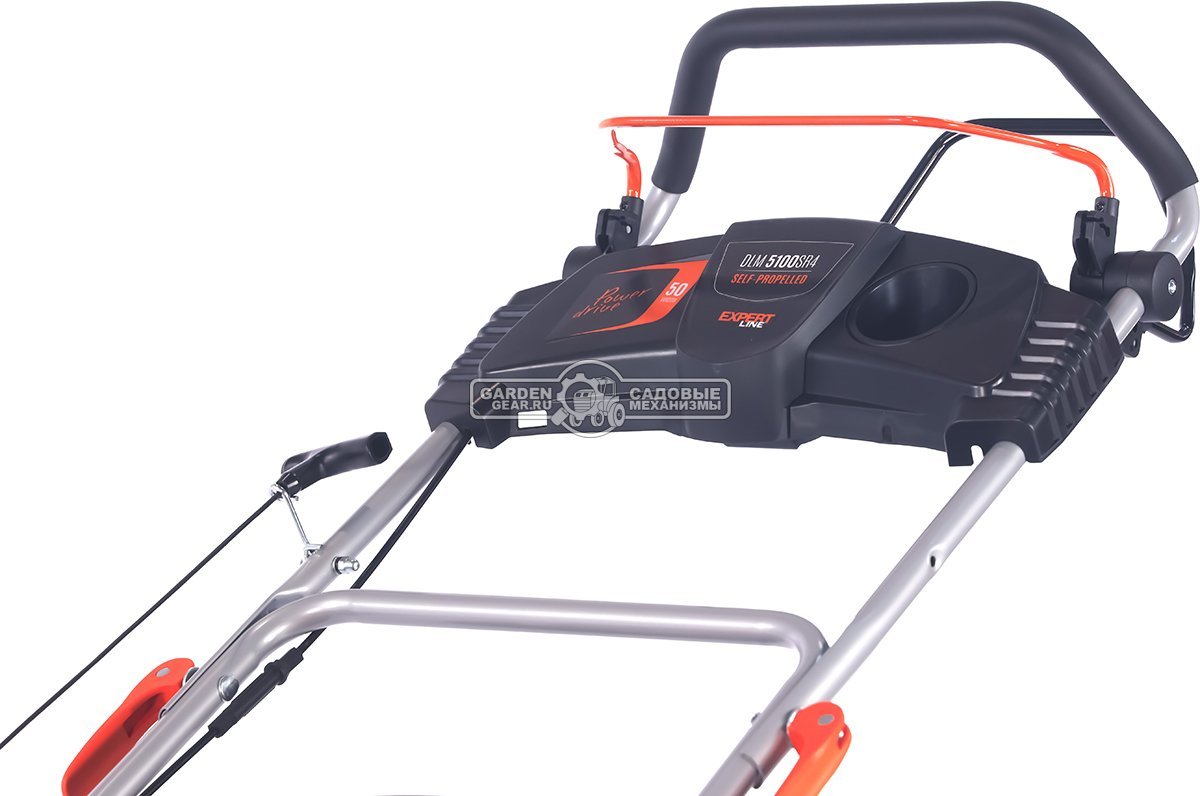 Газонокосилка бензиновая Daewoo DLM 5100SR4 с рояльными колесами (PRC, 50 см, Daewoo 165 см3, 70 л, TURBO X BLADE, сталь, 4 в 1, 32 кг)