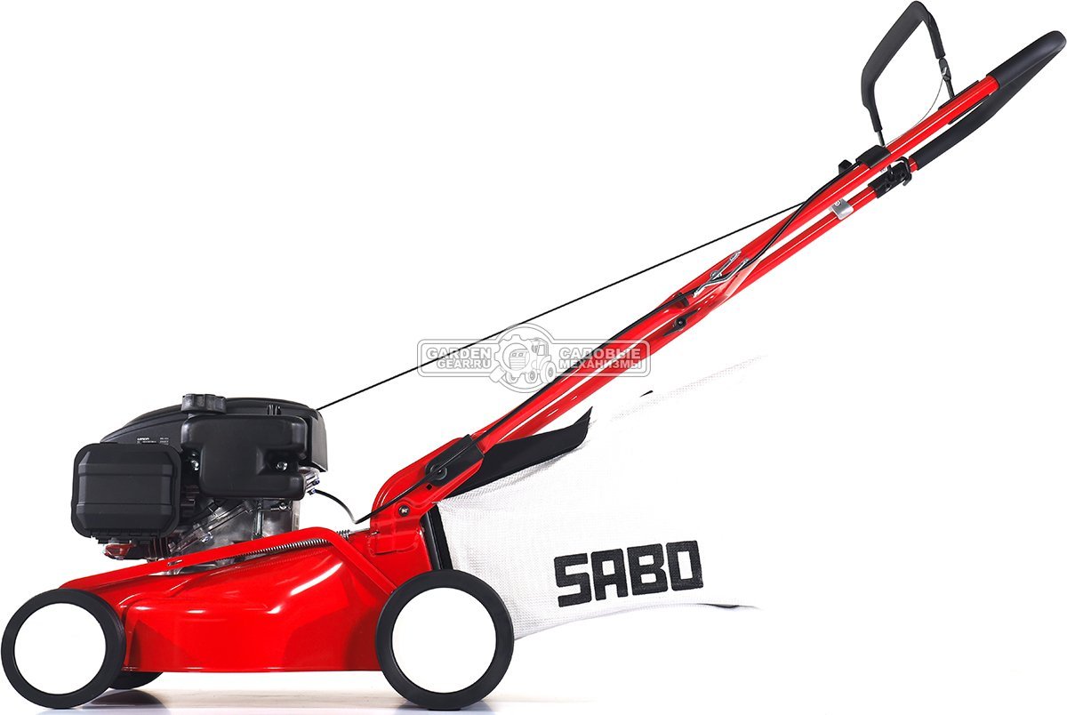 Газонокосилка бензиновая SABO 40-CLASSIC несамоходная (GER, 40 см., Sabo, 139 куб.см., сталь, травосборник 40 л., 24 кг.)