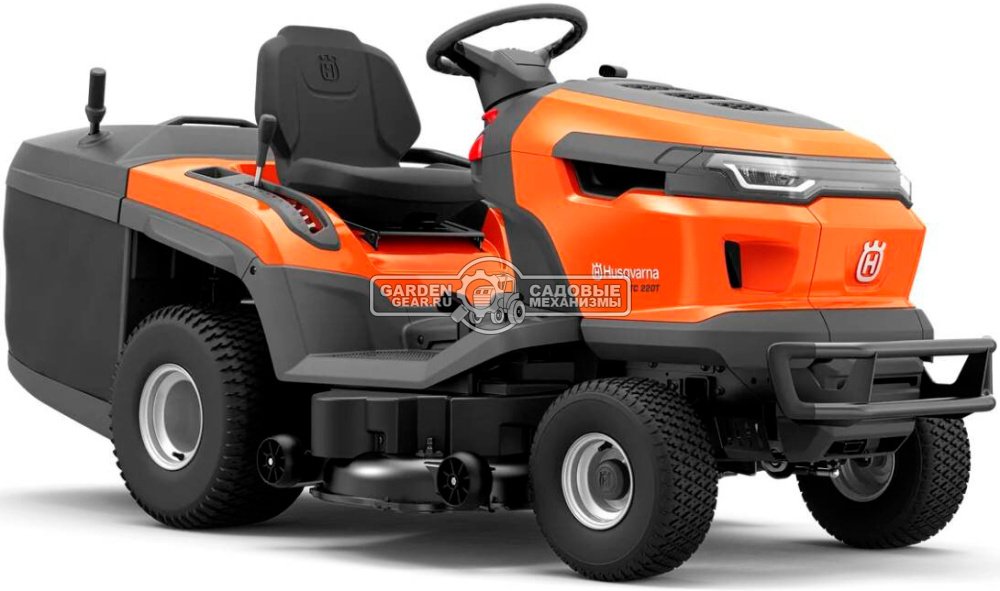 Садовый трактор Husqvarna TC 220T (USA, Husqvarna HV 708AE, 708 куб.см., гидростатика, травосборник 350 л., ширина кошения 108 см., 284 кг)