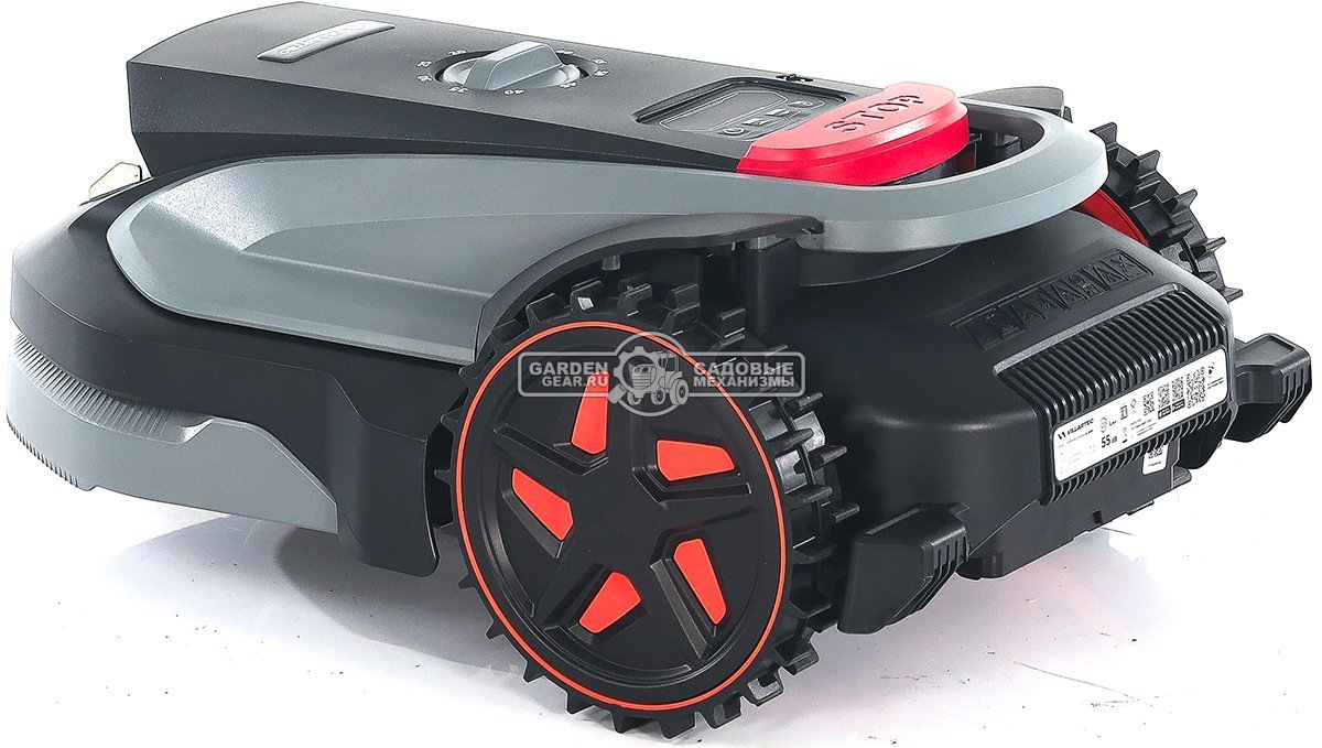 Газонокосилка робот Villartec MI 800V (площадь газона до 800 м2, беспроводной, 18 см, WI-FI, BT, 3D камера с ИИ, 20В / 4.0 Ач)