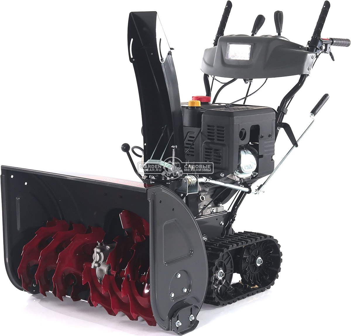 Снегоуборщик Evoline SBG 700 TLE гусеничный (PRC, 70 см, Loncin, 383 см3, эл/стартер 220В, фара, разблокировка гусениц, подогрев рукояток, 120 кг)