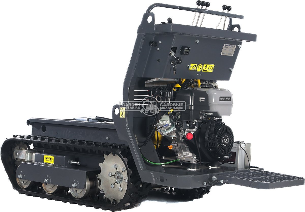 Универсальное гусеничное шасси Baumech под модуль ML-01 или GT-1000 с двигателем Zongshen GB460E с платформой оператора (с электропакетом)