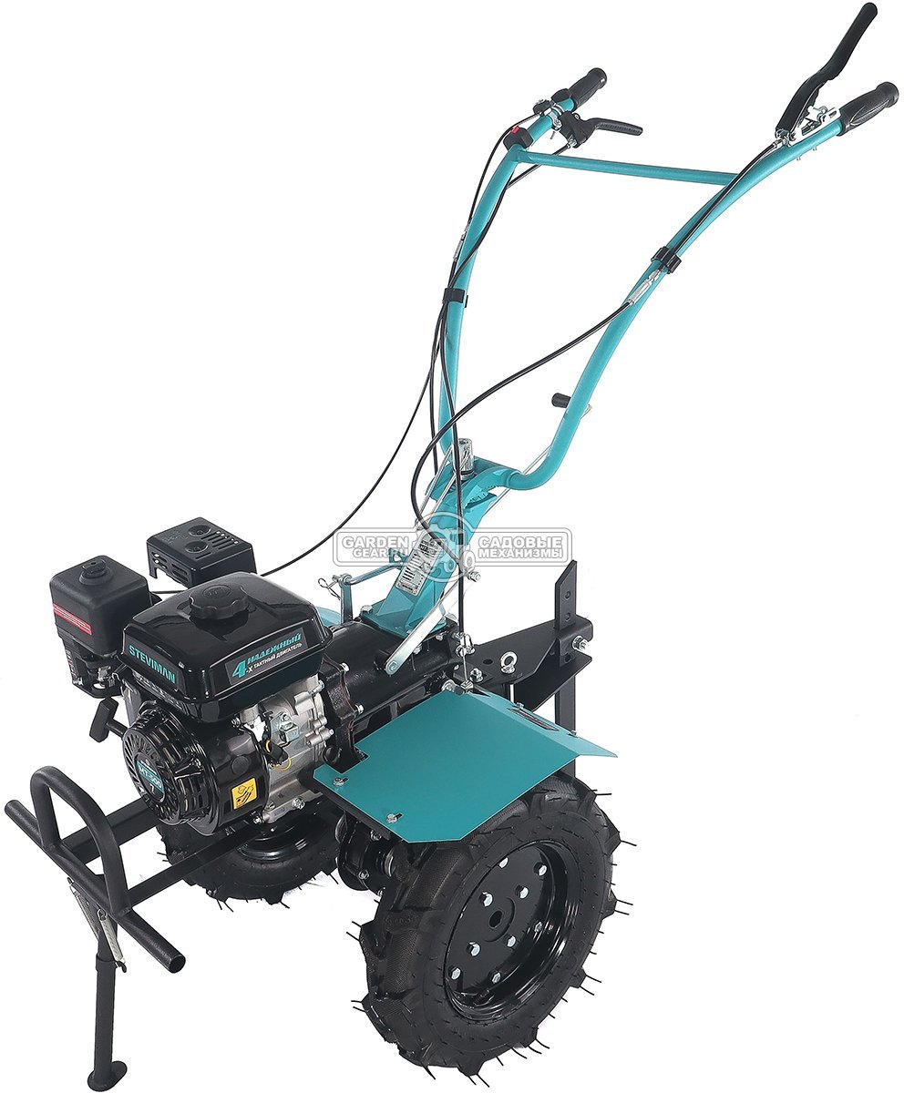 Мотоблок Steviman MT-500 (RUS, колеса 4.00х10, EST 212 см3, 90 см, 2 вперед/1 назад, ВОМ, 100 кг)