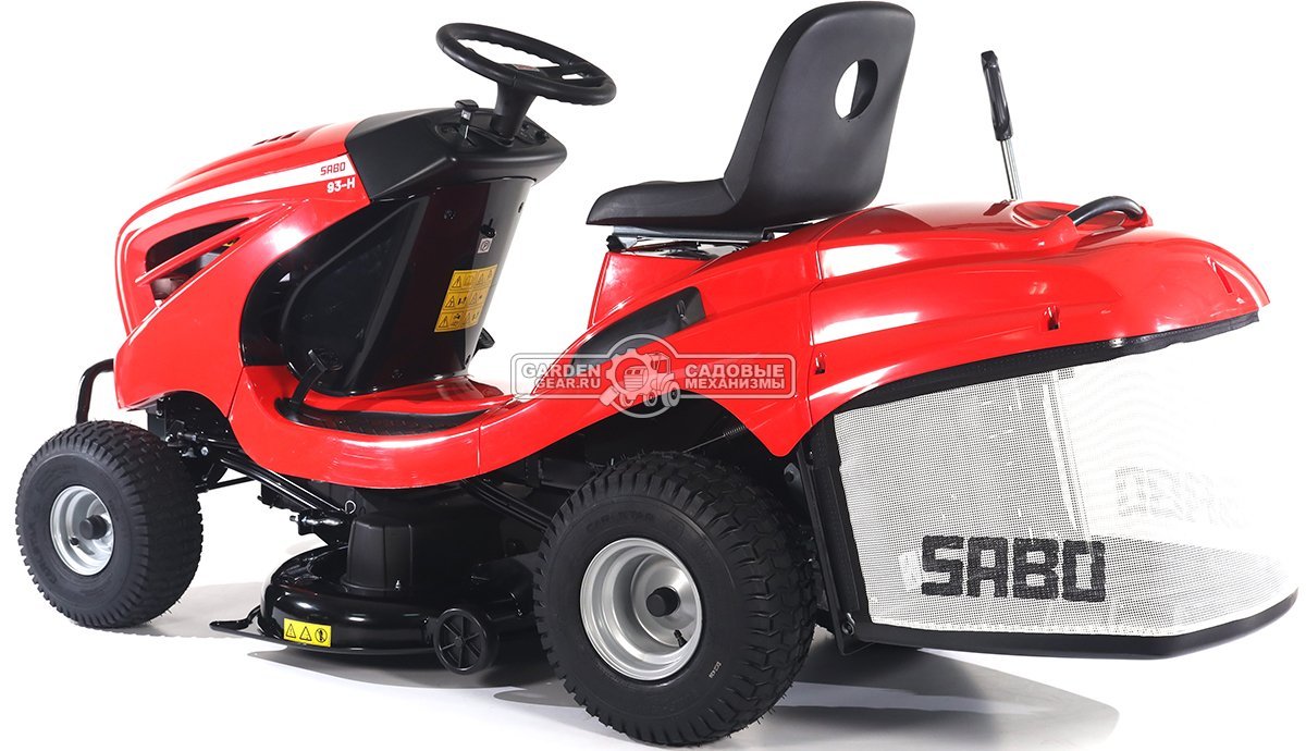 Садовый трактор SABO 93-H (GER, Sabo V-Twin, 708 куб.см., гидростатика, травосборник 250 л., ширина кошения 95 см, 237 кг.)