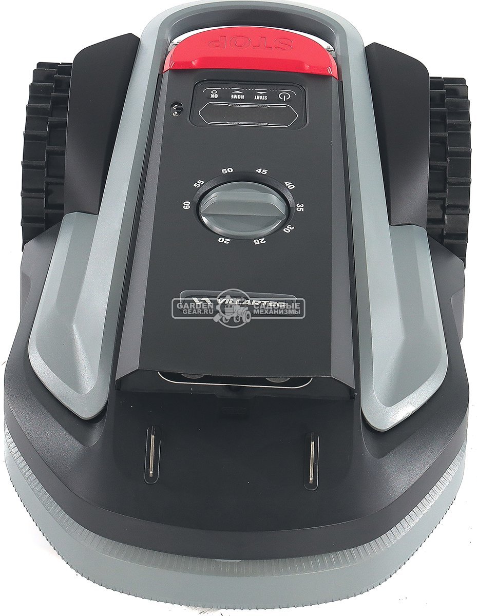 Газонокосилка робот Villartec MI 800V (площадь газона до 800 м2, беспроводной, 18 см, WI-FI, BT, 3D камера с ИИ, 20В / 4.0 Ач)