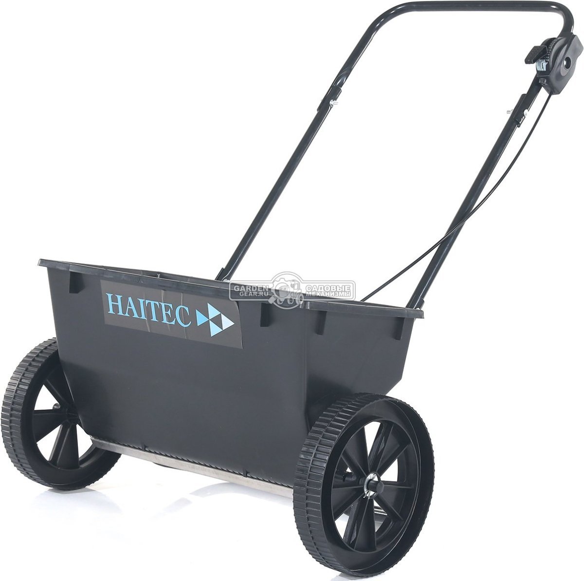 Тележка - разбрасыватель для удобрений, песка и реагентов Haitec HT-GS25 (PRC, ширина разброса 55 см, ёмкость 25 кг, колеса 25.4 см)