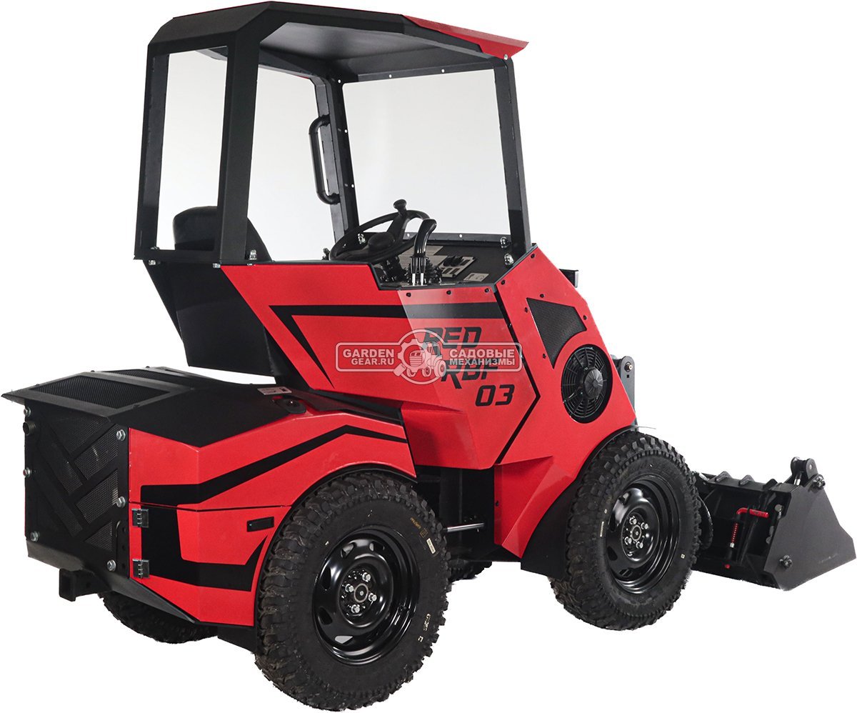 Ковш челюстной RED 130 см. для мини-погрузчика, 170 кг.