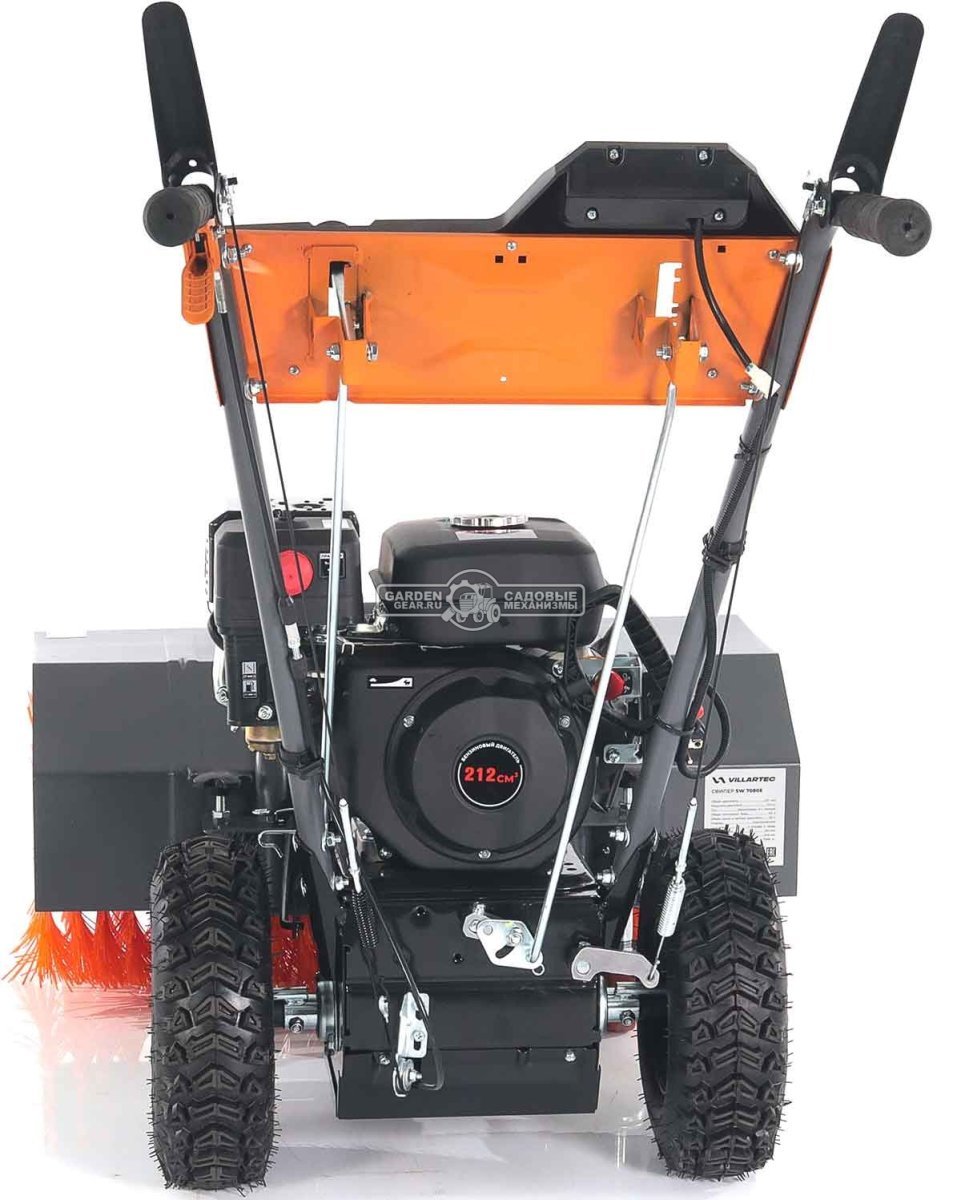 Комбимашина Villartec SW7080E с щеткой 80 см и снегоуборщиком 56 см (PRC, 7,0 л.с., 212 см3, эл/стартер, фара, скорости 5/2, 73 кг)