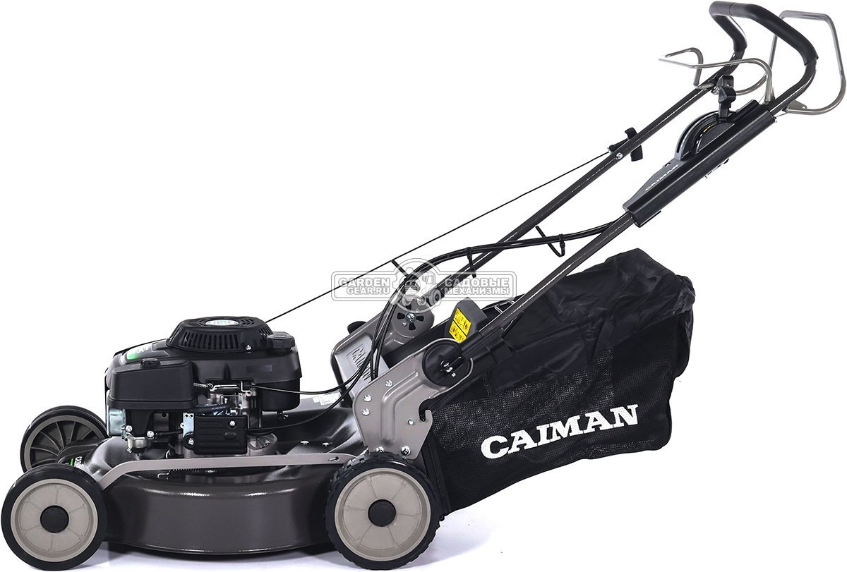 Газонокосилка бензиновая Caiman Ferro 55CLV (RUS, 55 см, Caiman Green Engine, 196 см3, сталь, вариатор, 4 в 1, 70 л, 50 кг)