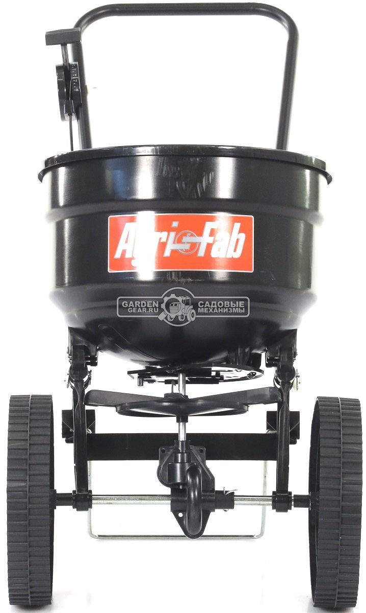 Тележка - разбрасыватель для удобрений, песка и реагентов Agri-Fab 45-0566 (USA, ёмкость 22,5 кг, колеса 10&quot;/25 см, вес 3,6 кг)
