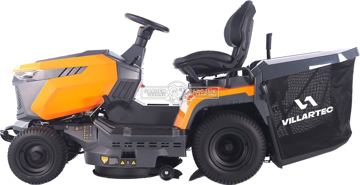 Садовый трактор Villartec MR1690H (PRC, Loncin 452 куб.см., LED дисплей, гидростатика, травосборник 320 л, ширина кошения 90 см, 187 кг.)