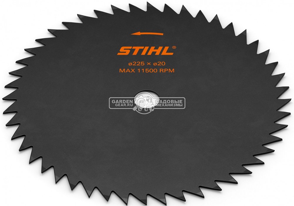 Пильный диск Stihl Woodcut KSB 48Z 225 мм., с остроугольными зубьями, для FS 350 - 561 для кустарников (посадочный диаметр 20 мм.)