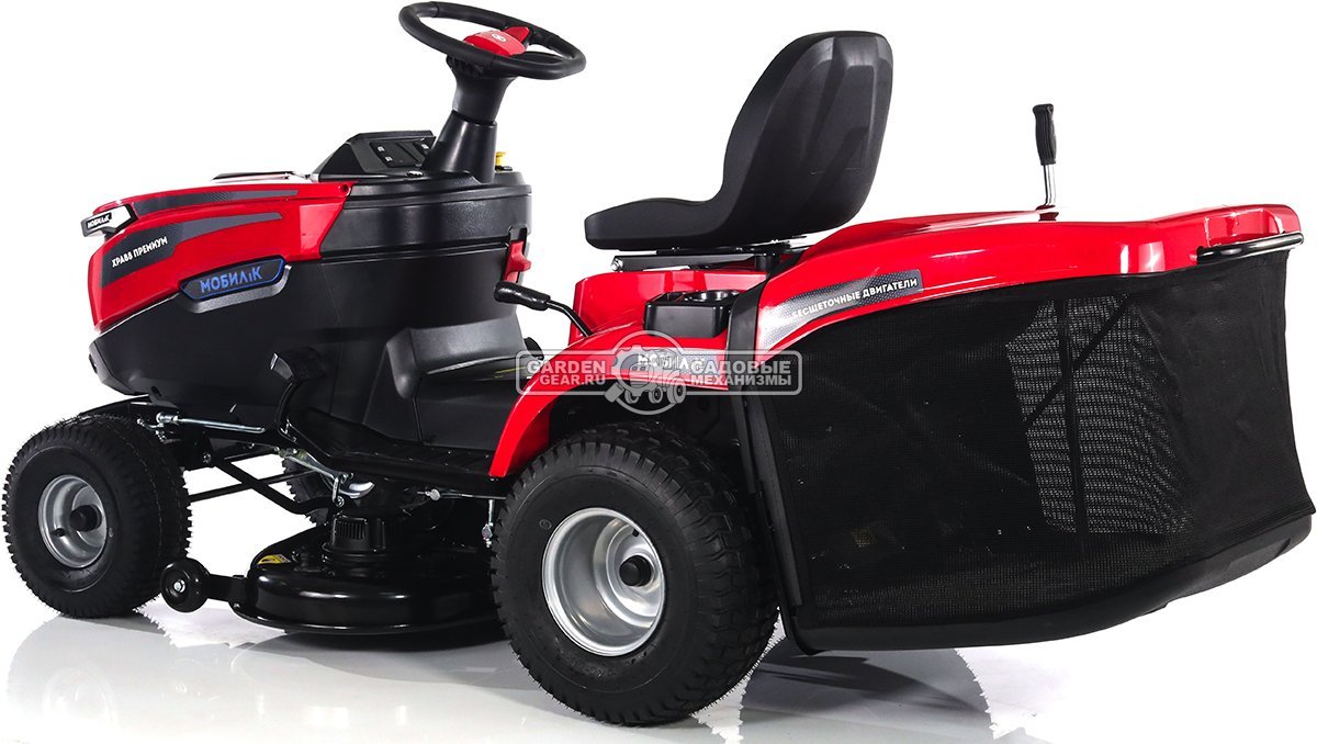 Садовый трактор Мобил К XPA88 аккумуляторный без АКБ (PRC, BL 60В, 88 см, 6 слотов для АКБ + встроенное ЗУ, LED-фара, травосб. 245 л, 155 кг)