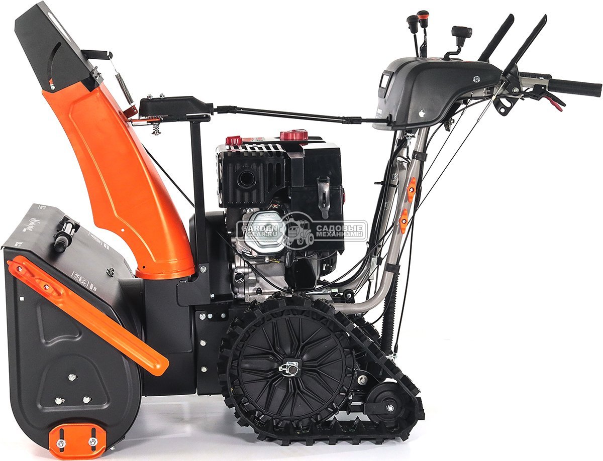 Снегоуборщик Daewoo DAST 430 (EFI) гусеничный (PRC, 76 см, Daewoo WXE 350 EFI, 310 см3, запуск от аккумулятора, фара, гусеницы Arctic track, 125 кг.)