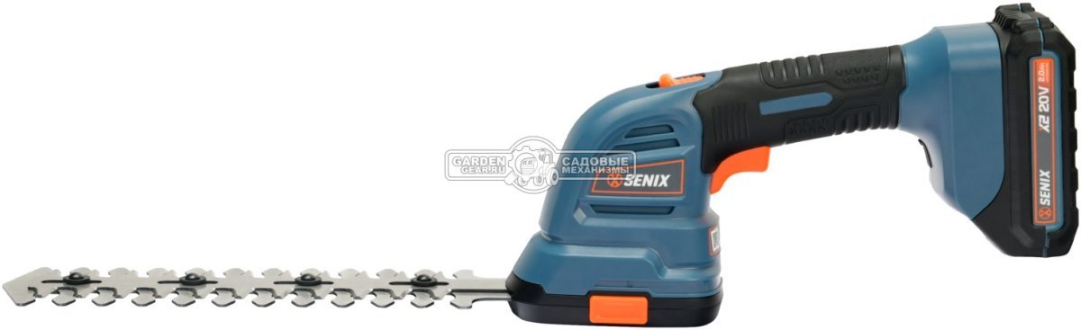Аккумуляторный секатор Senix GSX2-M-EU без АКБ и ЗУ (PRC, BL 20В, ветки до 38 мм, 1.05 кг)