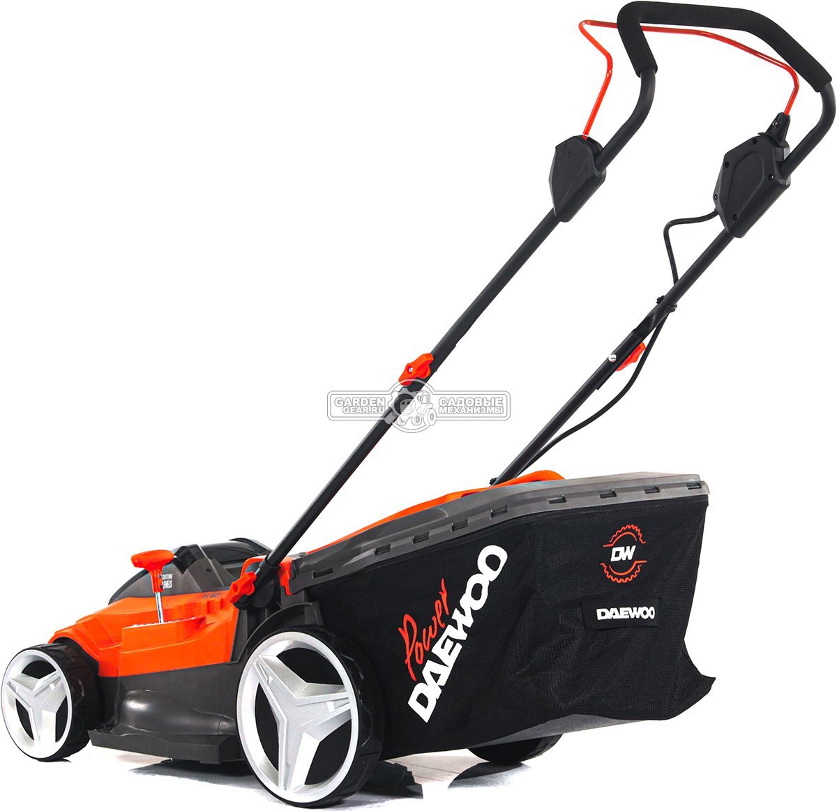 Газонокосилка аккумуляторная Daewoo DLM 4042Li SET с 2 АКБ 5 А/ч и ЗУ (PRC, 40 см, BL 2x21В, пластик, мульчирование, 50 л, 13.2 кг)