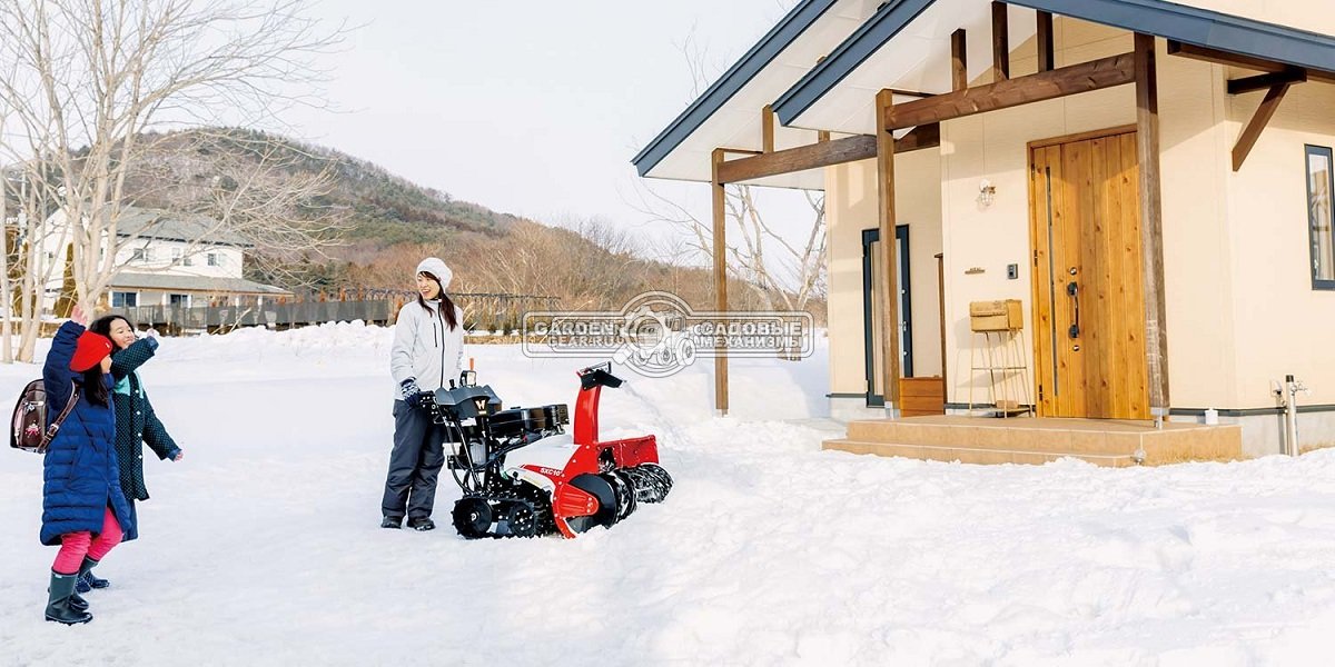 Снегоуборщик Caiman Edo 28H гусеничный (JPN, 70 см, Honda, 390 см3, 10 л.с., аккумулятор 12В, гидростатическая трансмиссия, LED фара, 175 кг)