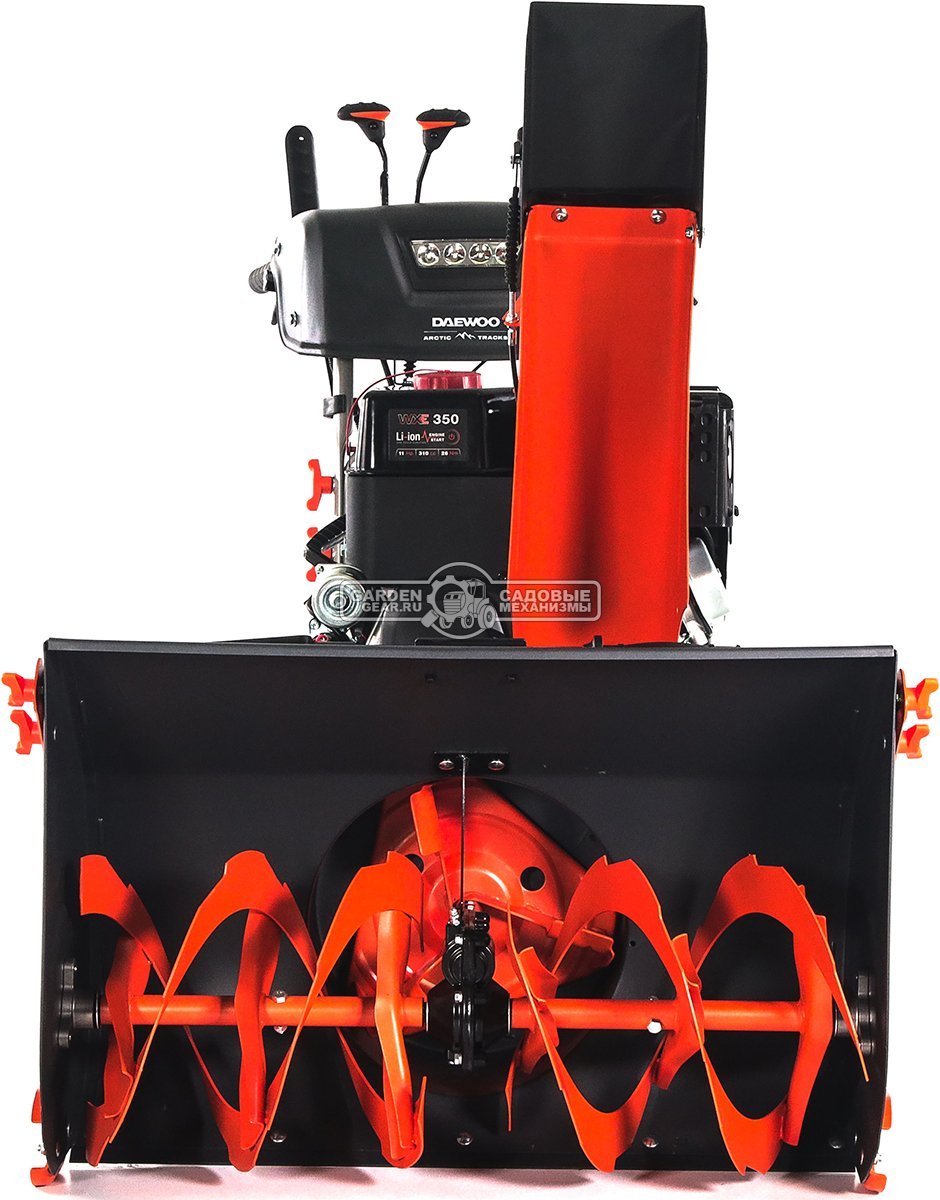 Снегоуборщик Daewoo DAST 430 гусеничный (PRC, 76 см, Daewoo WXE 350, 310 см3, запуск от аккумулятора, фара, гусеницы Arctic track, 125 кг.)