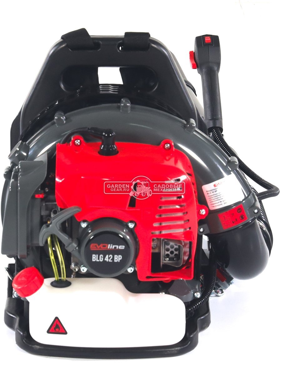 Воздуходувка бензиновая ранцевая EVOline BLG 42 BP (PRC, 41,5 куб.см., 2,2 л.с., 830 м3/ч, 90 м/с, 7.8 кг)