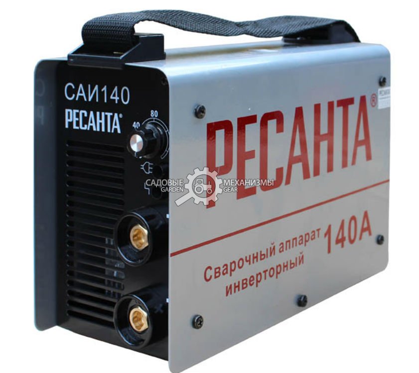 Сварочный аппарат инверторный Ресанта САИ 140 (PRC, 140-260 В, 10-140 А, 3,2 мм, 4,2 кг)  