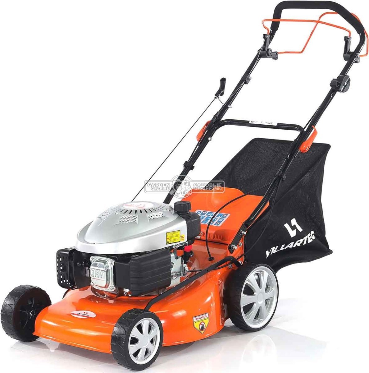 Газонокосилка бензиновая Villartec MB 4051T (PRC, 51 см, 173 см3, сталь, 3 в 1, 65 л, 36.5 кг)