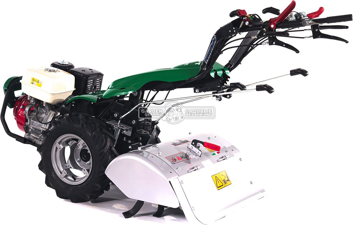 Мотоблок Caiman Atletico 340PT (ITA, Honda GX390, 389 куб.см., дифференциал, колеса 5.00х10, тормоза, 3 вперед + 3 назад, 116 кг.)