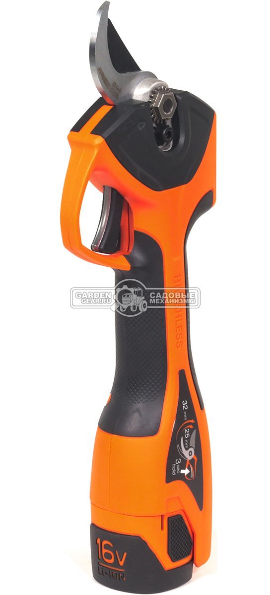 Аккумуляторный секатор Daewoo DAGP 3216Li SET с АКБ 3 А/ч и ЗУ (PRC, 16В, диаметр среза 32 мм, 1.56 кг)